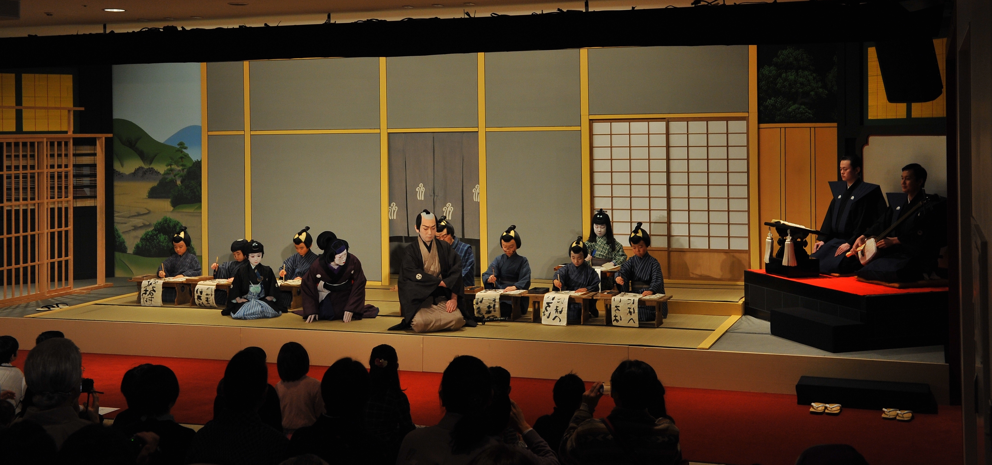こども歌舞伎スクール「寺子屋」第一期生梅（竹）コース修了発表会