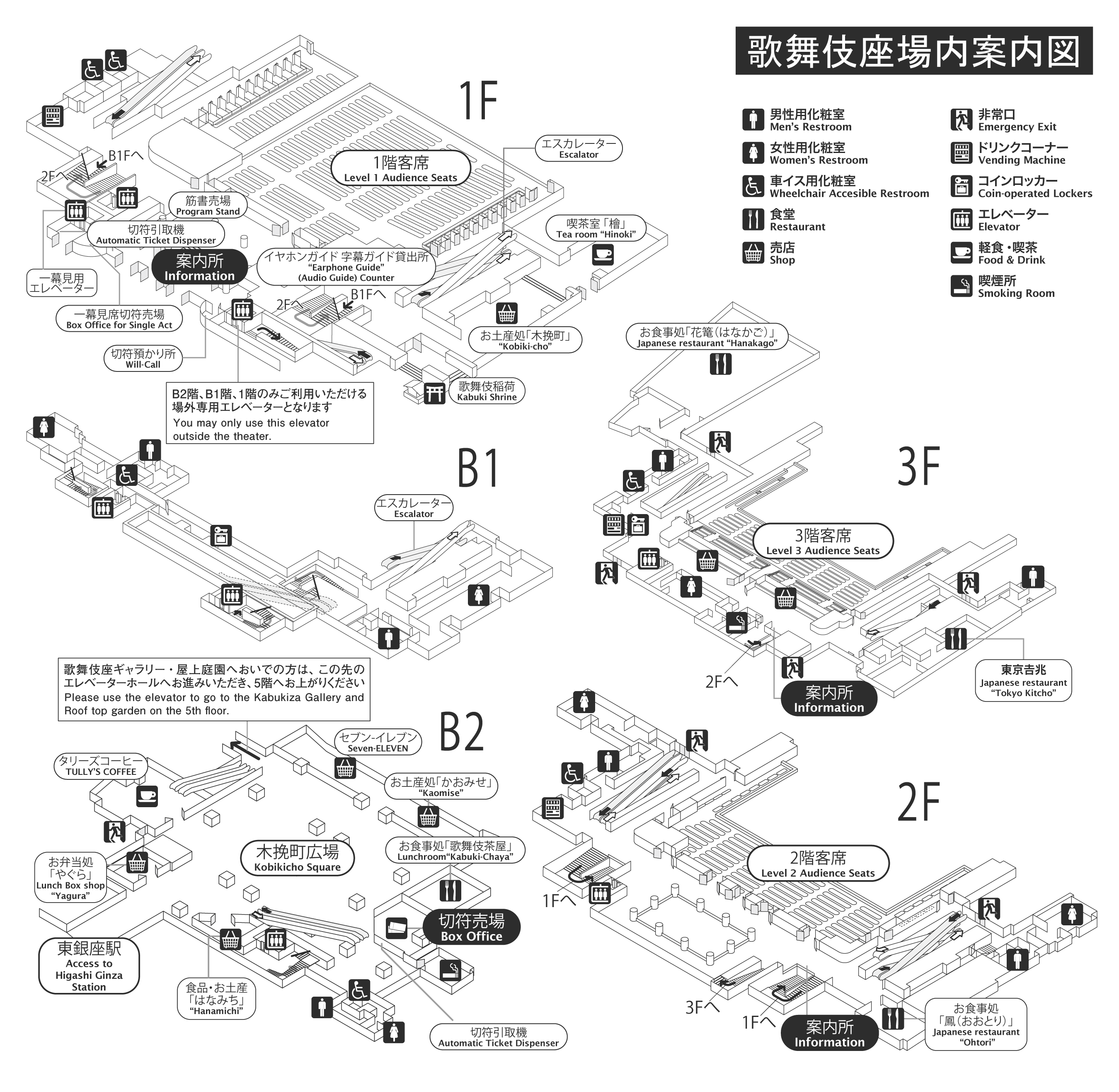 歌舞伎座の劇場施設情報